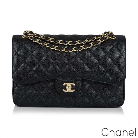 chanel classic double flap jumbo black|chanel double flap medium price.